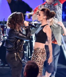 Demi Lovato and Cher Lloyd - Performing Really Don't Care at the Teen Choice Awards. August 10, 2014 - 45xHQ DIFnkWuT