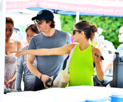Ian Somerhalder & Nikki Reed - at the farmer's market in Sherman Oaks (July 20, 2014) - 152xHQ XS3jnfyx
