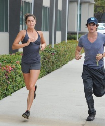 Ian Somerhalder & Nikki Reed - out for an early morning jog in Los Angeles (July 19, 2014) - 27xHQ TtNqRHT8