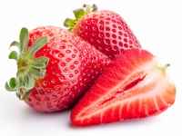 Клубника на белом фоне (strawberry) YF52xFcn